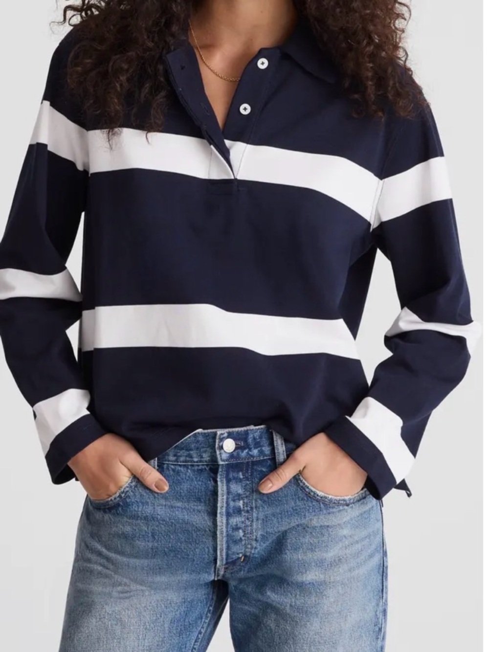 NWT Madewell Rugby Polo Shirt size Small